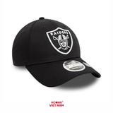 Mũ/ Nón Unisex Las Vegas Raiders NFL Black 9FORTY Stretch Snap Adjustable New Era Cap