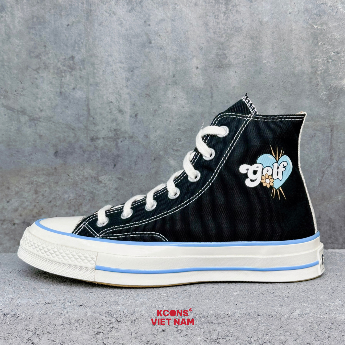  Giày Converse Chuck Taylor 1970 Golf Wang Black High Top SP1217629 