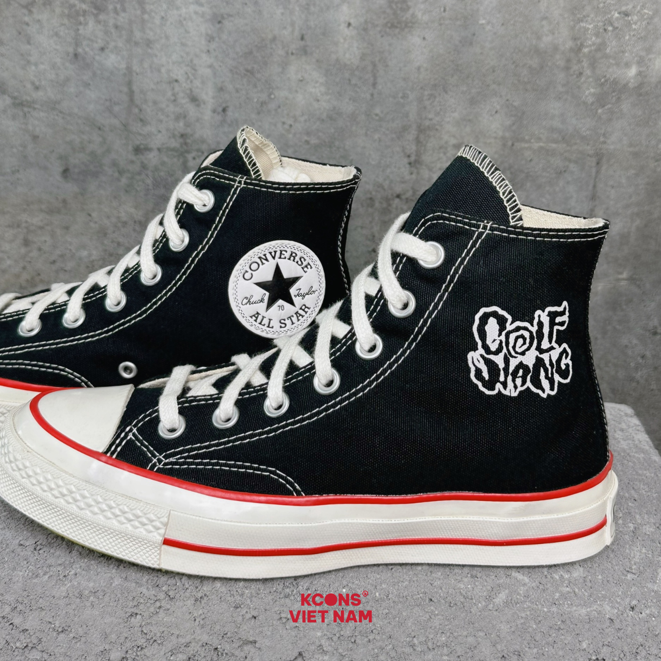  Giày Converse Chuck Taylor 1970 Golf Wang Black High Top SP1217633 