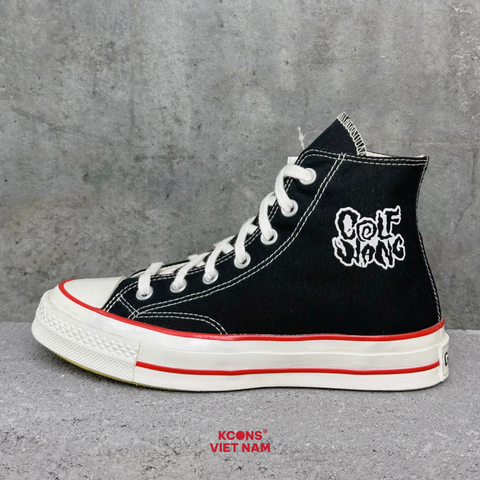 🔥Đôi Cuối, Chốt Nhanh! Giày Converse Chuck Taylor 1970 Golf Wang Black High Top SP1217633