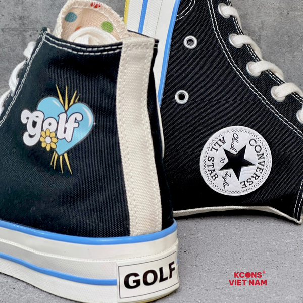 🔥Đôi Cuối, Chốt Nhanh! Giày Converse Chuck Taylor 1970 Golf Wang Black x Cream High Top SP1217578