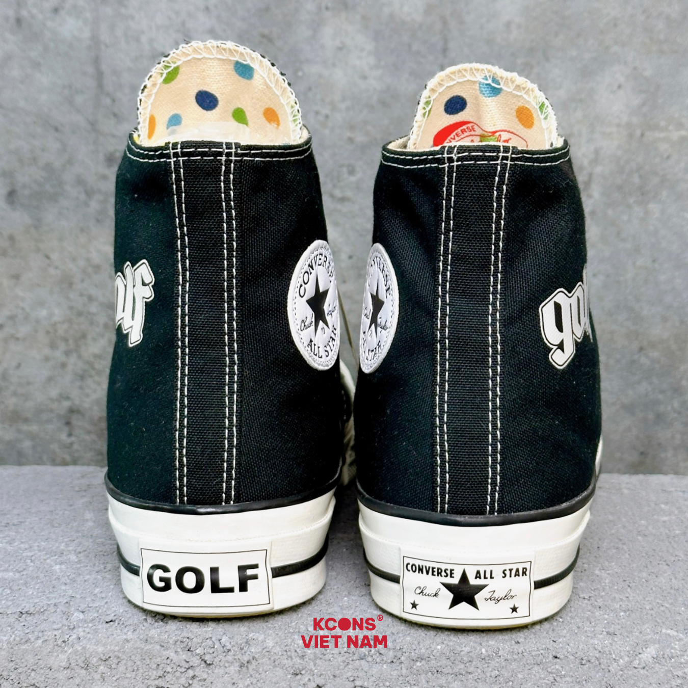  Giày Converse Chuck Taylor 1970 Golf Wang Black High Top SP1217622 