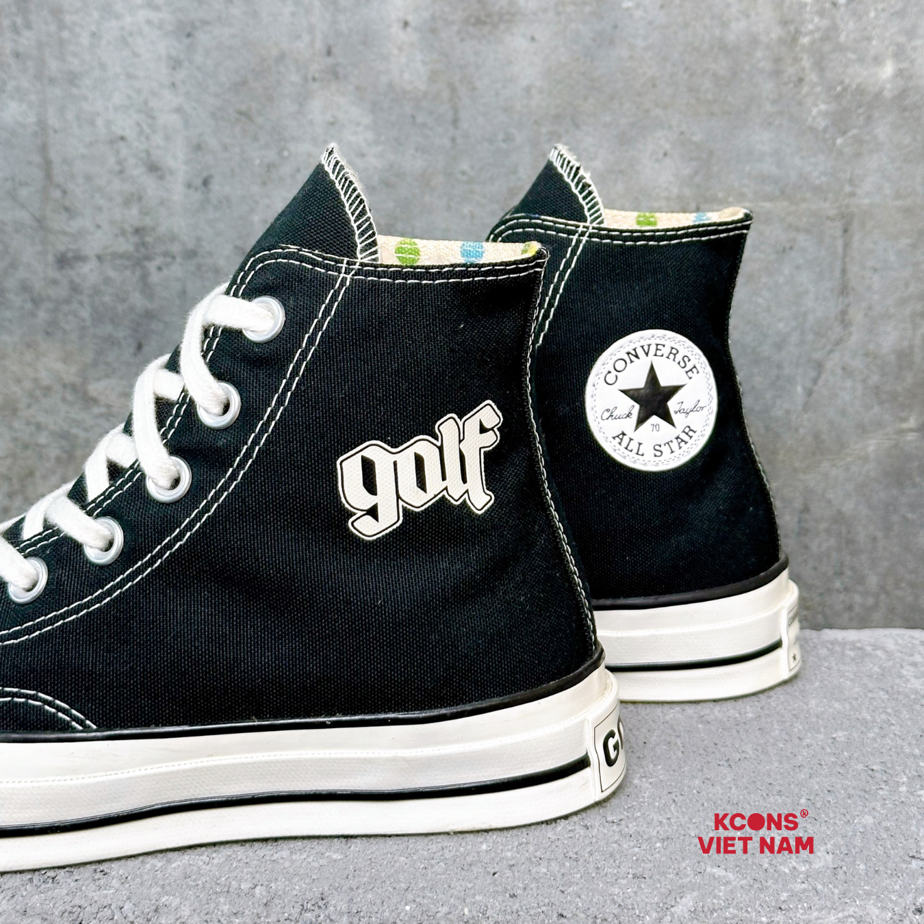  Giày Converse Chuck Taylor 1970 Golf Wang Black High Top SP1217622 