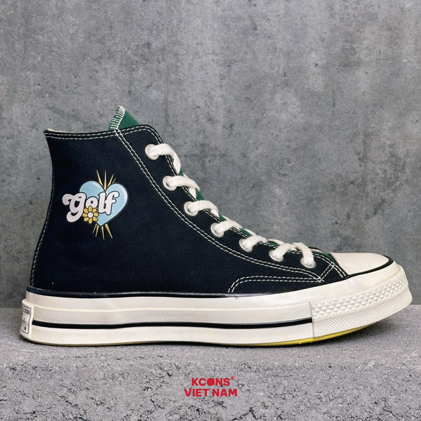  Giày Converse Chuck Taylor 1970 Golf Wang Black x Green High Top SP1217636 