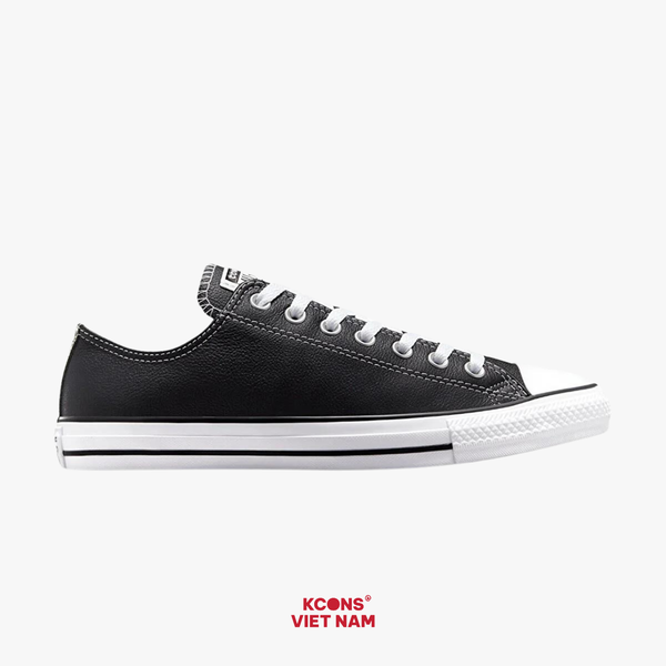  Giày Converse All Star Leather Black Low Top 132174C 