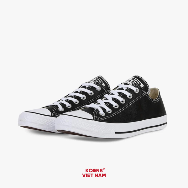  Giày Converse All Star Leather Black Low Top 132174C 