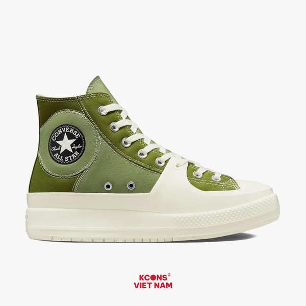  Giày Converse All Star Construct Alligator Green High Top A03471C 