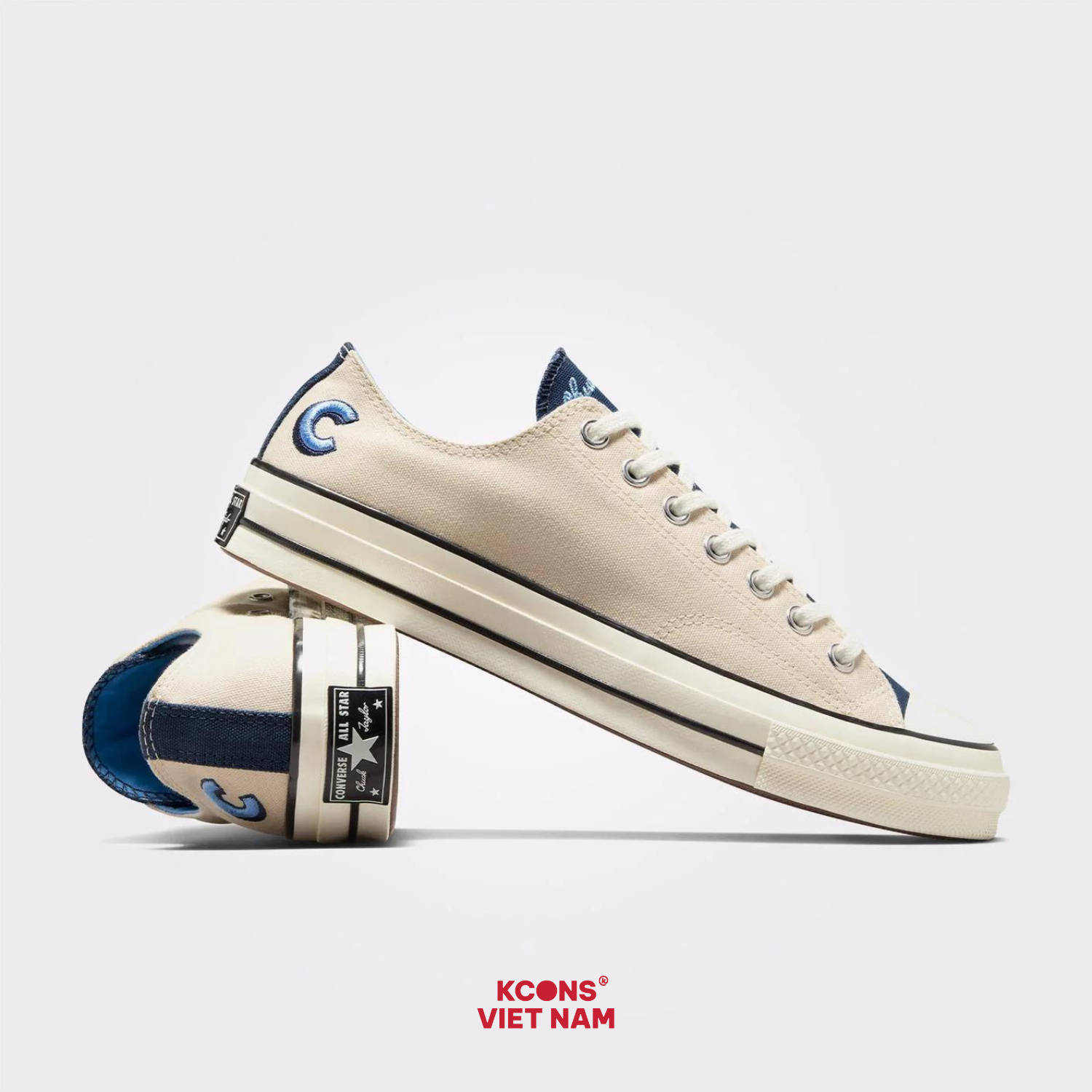  Giày Converse Chuck Taylor 1970’s Letterman Natural Ivory Low Top A06203C 