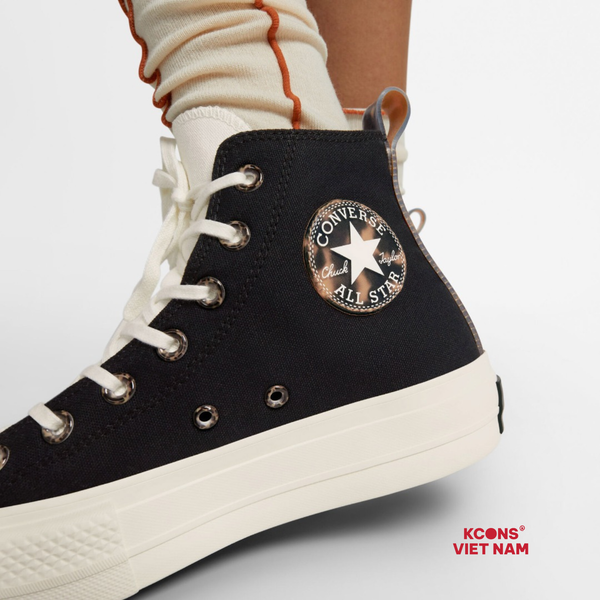🔥Đôi Cuối – Chốt Nhanh! Giày Converse Chuck All Star Platform Tortoise Black High Top A05257C