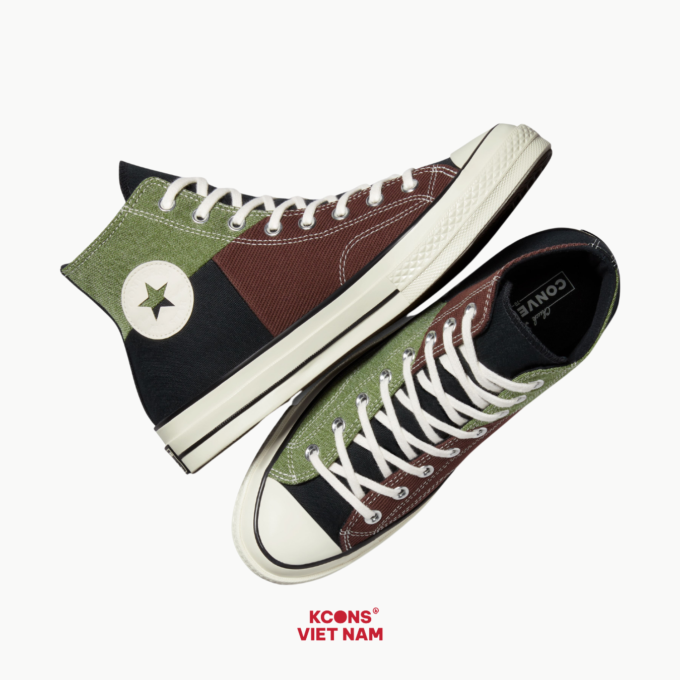  Giày Converse Chuck 70 Crafted Patchwork High Top A04509C 