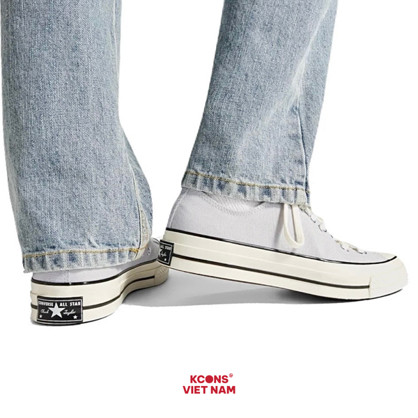 🔥Đôi Cuối – Chốt Nhanh! Giày Converse Chuck Taylor 1970 Fossilize Low Top A06528C Màu Xám Nhạt