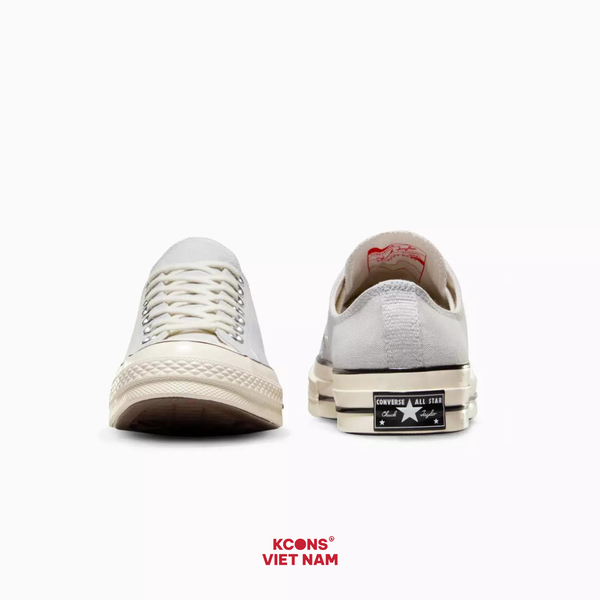 🔥Đôi Cuối – Chốt Nhanh! Giày Converse Chuck Taylor 1970 Fossilize Low Top A06528C Màu Xám Nhạt
