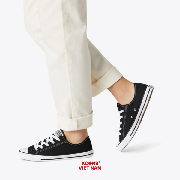 🔥Deal Cuối, Chốt Nhanh! Giày Converse All Star Dainty Black Low Top 564982C Đế Mỏng Nhẹ