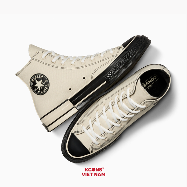🔥Đôi Cuối – Chốt Nhanh! Giày Converse Chuck Taylor 1970s High 'Natural Ivory/Black' High Top A08188C Màu Kem