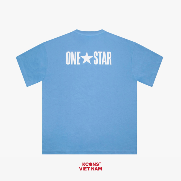 Áo Thun Unisex Converse Converse One Star 10026573-A04 Cotton Cổ Tròn Light Blue