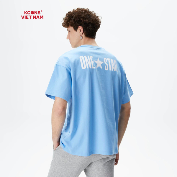 Áo Thun Unisex Converse Converse One Star 10026573-A04 Cotton Cổ Tròn Light Blue