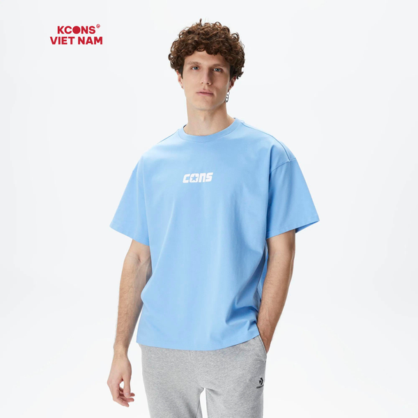 Áo Thun Unisex Converse Converse One Star 10026573-A04 Cotton Cổ Tròn Light Blue