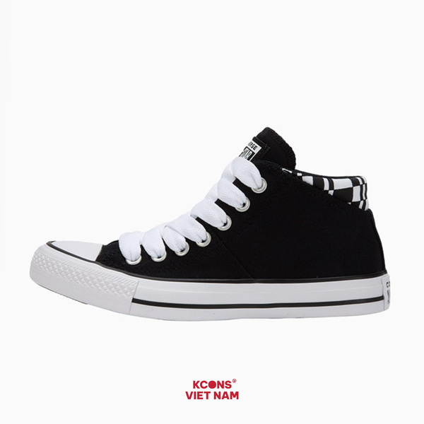 🔥Deal Cuối, Chốt Nhanh! Giày Converse Chuck All Star Madison Black Mid Top A07717C Vải Canvas