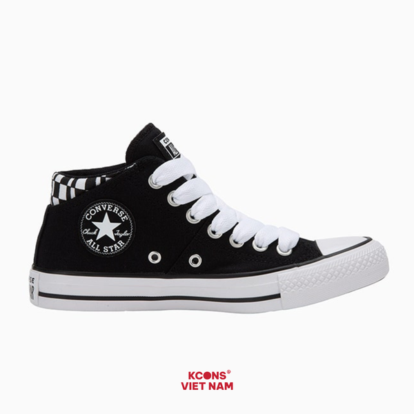 🔥Deal Cuối, Chốt Nhanh! Giày Converse Chuck All Star Madison Black Mid Top A07717C Vải Canvas
