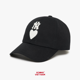 Mũ/ Nón Unisex MLB Heart Black