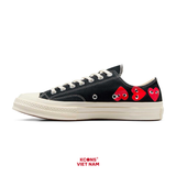 Giày Converse 1970 x Play Comme des Garçons Chuck 70 ‘Multi Heart Black’ CDG A08149C