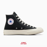 Giày Converse 1970 x Comme des Garçons PLAY CDG Black High Top A08791C