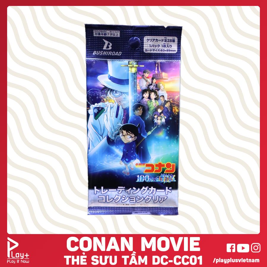 [DC-CC01] Bộ thẻ sưu tập nhân vật Conan movie, Bushiroad, thẻ trong suốt Vol.1, SL 1 gói 1 thẻ ngẫu nhiên
