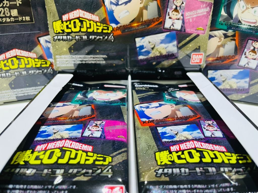 [HA-MC04] Thẻ nhân phẩm, sưu tập nhân vật My Hero Academia, Bandai, Ánh kim Vol.4, SL 1 gói
