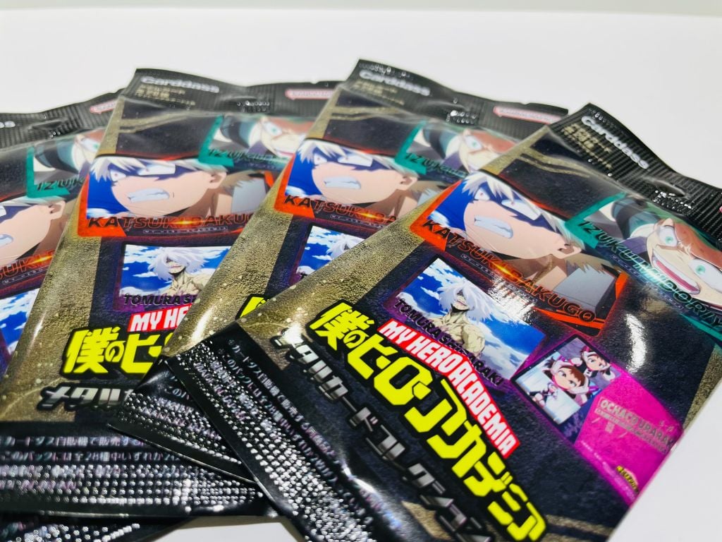 [HA-MC04] Thẻ nhân phẩm, sưu tập nhân vật My Hero Academia, Bandai, Ánh kim Vol.4, SL 1 gói