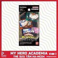 [HA-MC04] Thẻ nhân phẩm, sưu tập nhân vật My Hero Academia, Bandai, Ánh kim Vol.4, SL 1 gói