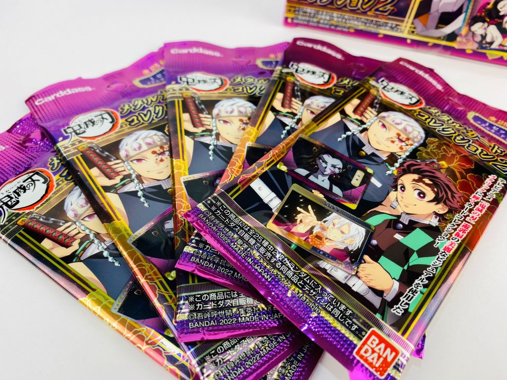 [DS-MC02] Demon Slayer, Thẻ sưu tập nhân vật, ánh kim Metallic Vol.2, Bandai, SL 1 gói/2 thẻ ngẫu nhiên