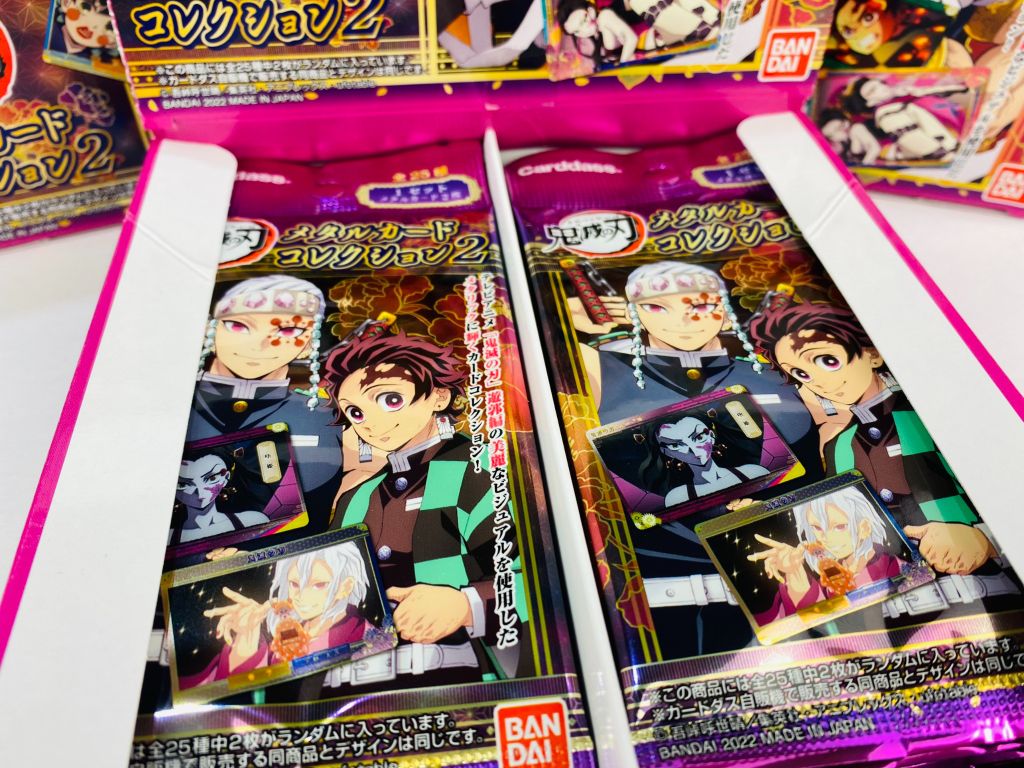 [DS-MC02] Demon Slayer, Thẻ sưu tập nhân vật, ánh kim Metallic Vol.2, Bandai, SL 1 gói/2 thẻ ngẫu nhiên