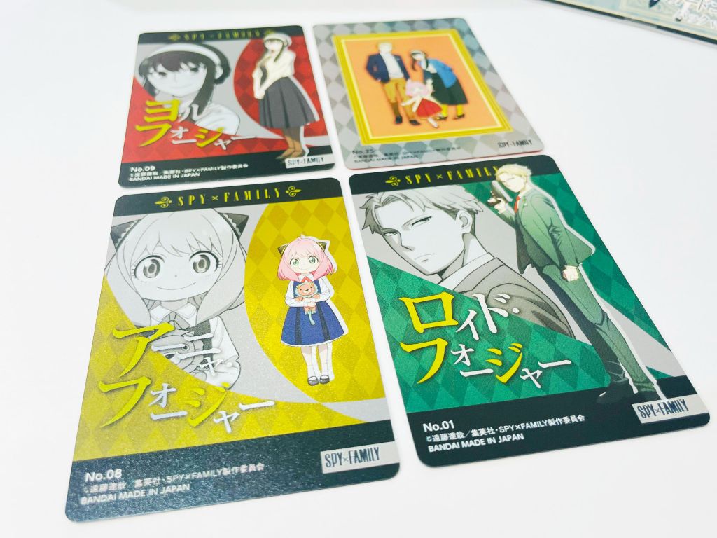 [SF-MC01] Spy x Family, Bộ thẻ sưu tập nhân vật, BANDAI, Gói thẻ Ánh kim, 1 gói/2 thẻ