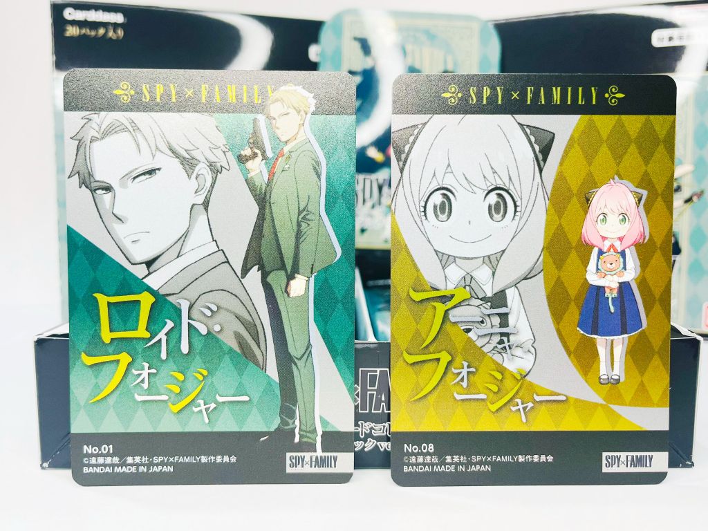 [SF-MC01] Spy x Family, Bộ thẻ sưu tập nhân vật, BANDAI, Gói thẻ Ánh kim, 1 gói/2 thẻ