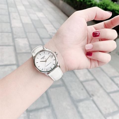 Đồng hồ Tissot Luxury Lady T086.207.16.111.00 (T0862071611100) dây trắng