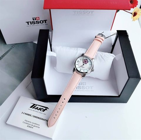 Đồng hồ Tissot Lady Heart Flower T050.207.16.117.00 (T0502071611700) dây da hồng
