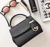 Túi xách Michael Kors Ava mini top handle leather satchle shoulder bag black