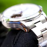 Orient Star Semi Skeleton White Dial RE-AT0003S00B