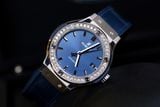 Đồng hồ Hublot Classic Fusion 38mm automatic Blue (kim độ)