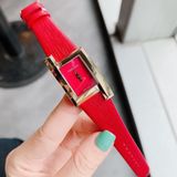 Đồng hồ Versace Greca Icon Red Dial Red Leather Ladies Watch VELU00319