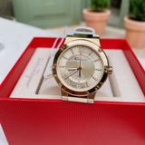 Đồng hồ Salvatore Ferragamo Women's F-80 Motion SFHX00220 34mm Gold Dial Leather Watch