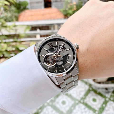 Đồng hồ Orient Star Semi Skeleton Jocker Grey Dial RE-AV0004N00B