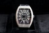 Franck Muller Vanguard V41 Steel Custom Diamond Black Dial