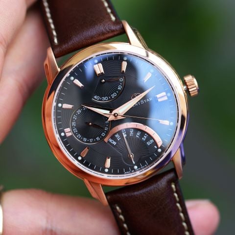 Orient Star Retrograde SDE00003B0 rose gold leather