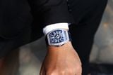 Franck Muller Yachting V41 Steel Custom Diamond Blue Dial