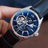 Đồng hồ Orient Star Semi Skeleton Jocker Blue Leather RE-AV0005L00B