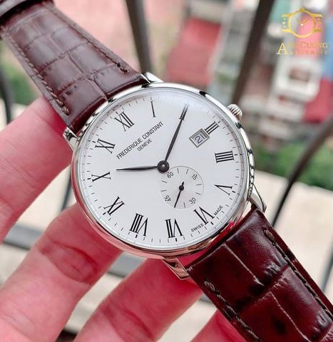 Đồng hồ Frederique Constant Slimline White Dial FC-245WR5S6DBR