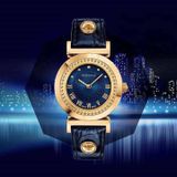 Đồng hồ Versace Vanity Quartz Movement Blue Dial Ladies Watches, 35mm P5Q80D282 S282