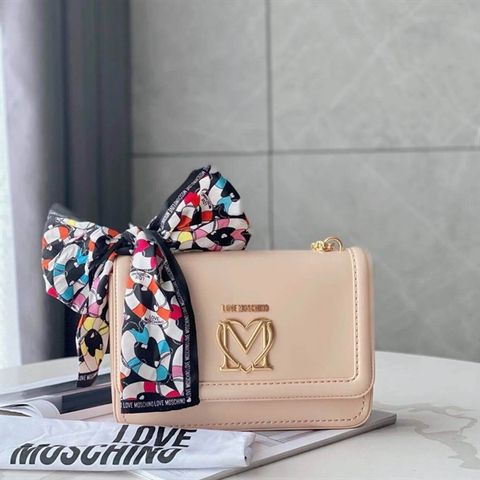 Túi xách Love Moschino Scarf Crossbody bag synthetic ivory JC4258PP0CKK0