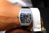 Franck Muller Vanguard V41 Steel Custom Diamond Black Dial